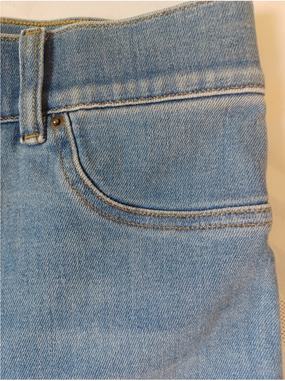 NWT SPANX Women Flare Jeans Stonewashed Blue Pull On Stretch 20960R M - Picture 7 of 9